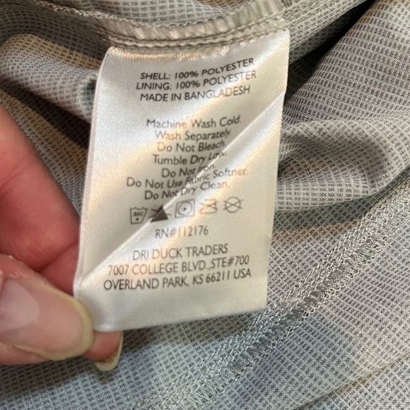 Dri-Duck Gray Chris Kyle Patriotic long sleeve button down shirt; Size XL; EUC - Picture 9 of 10